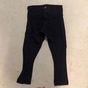 Lululemon Cropped leggings with sheer back